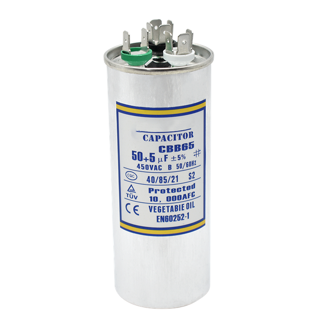 AC Motor Capacitor, Type CBB65-R2 (Dual Type) (Metalized Capacitor)