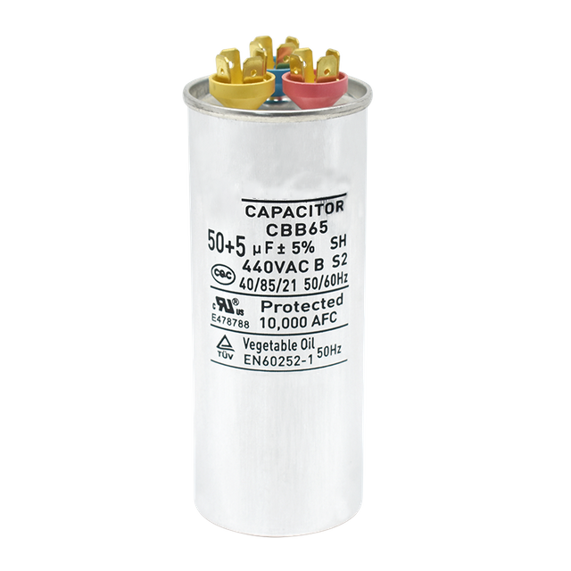 AC Motor Capacitor, Type CBB65-R2 (Dual Type) (Metalized Capacitor)