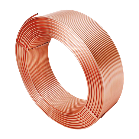 Level Wound Coil Plain Copper Pipe