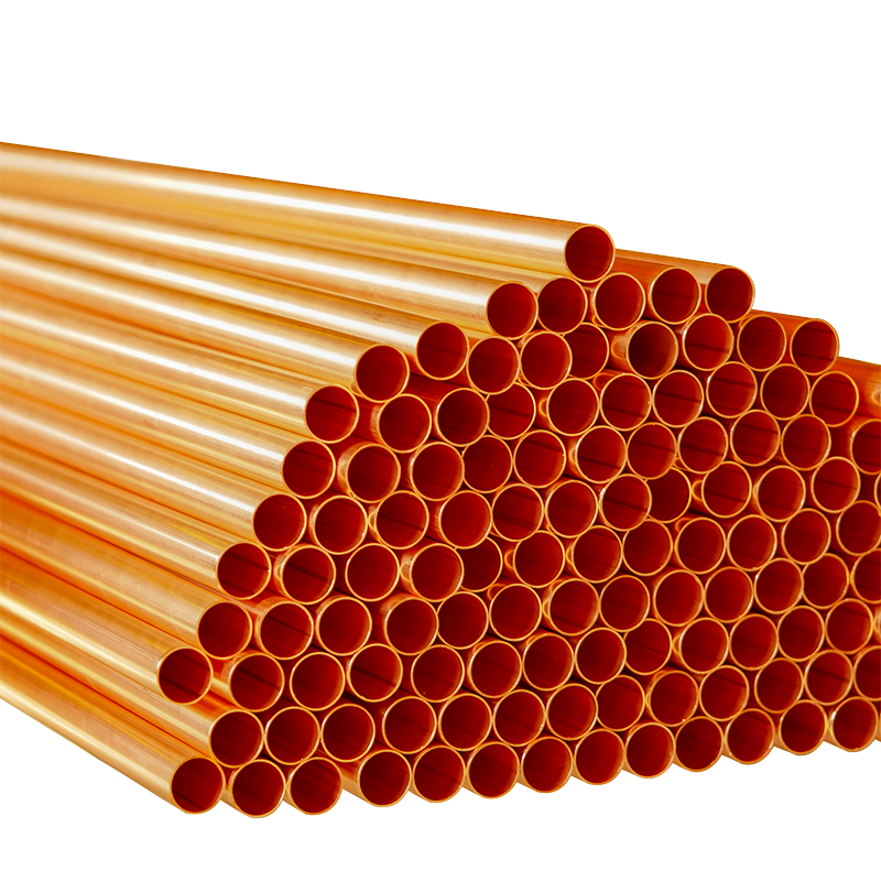 Straight copper pipe for commercial refrigeration, heating, and gas systems